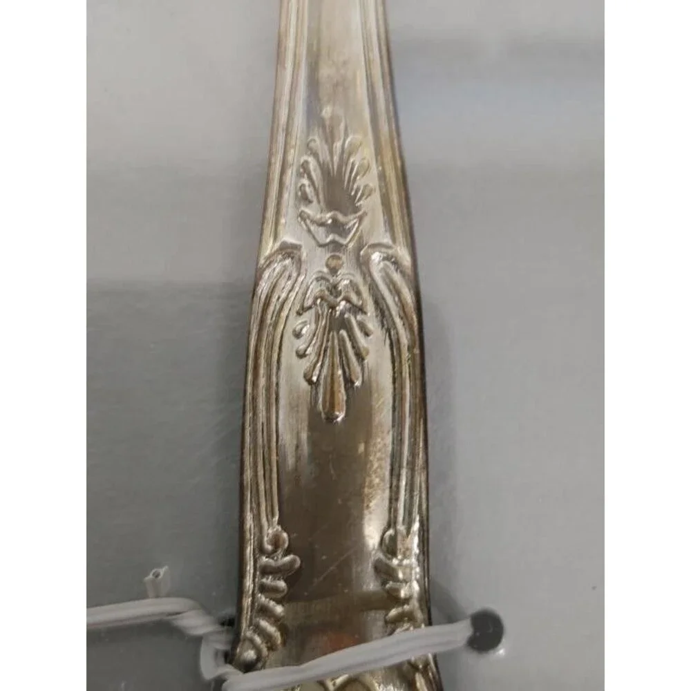 VTG Wilton Silver Plated Cake Server w/Ornate Design On Blade & Handle 12